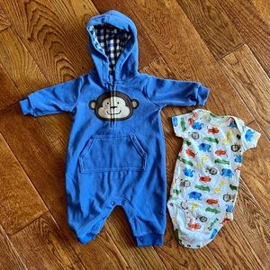 Carter’s 3 Month Zip Up Fleece w/Onesie